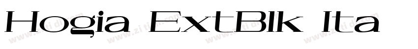 Hogia ExtBlk Ita字体转换